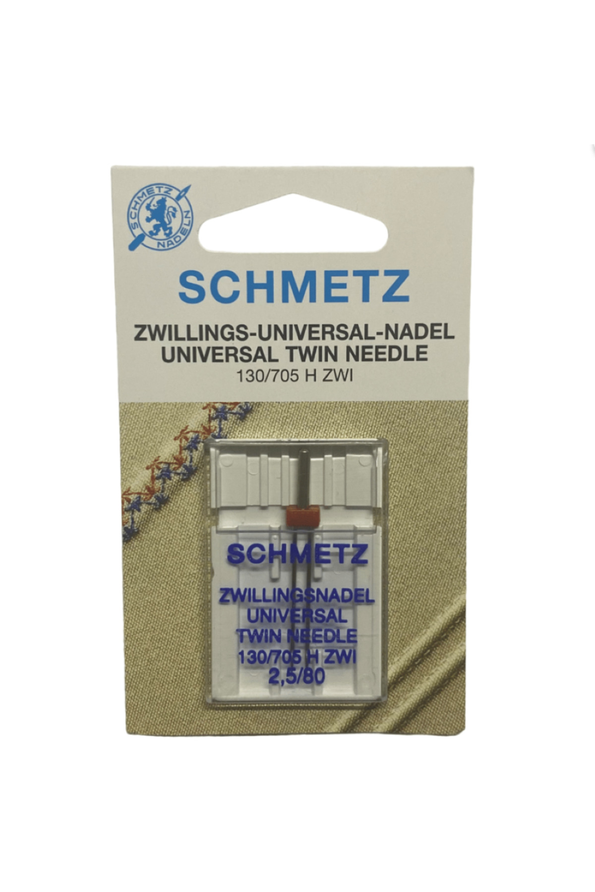 Schmetz Ev Tipi Aile Dikiş Makinesi Çiftli Dikiş İğnesi / 130/705 H ZWI 2.5/80