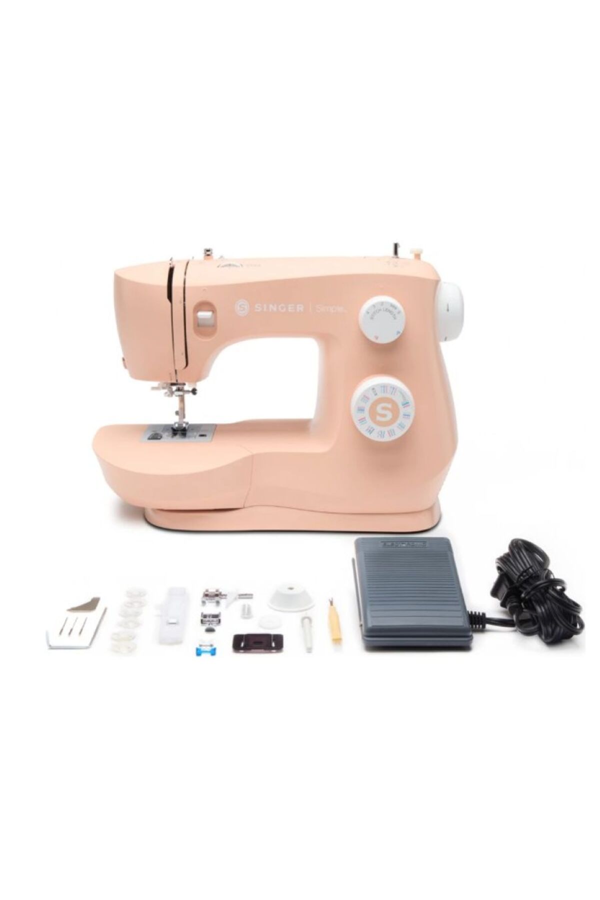 SINGER Simple 3337 Blush Açık Pembe Tam Devir Dikiş Makinası