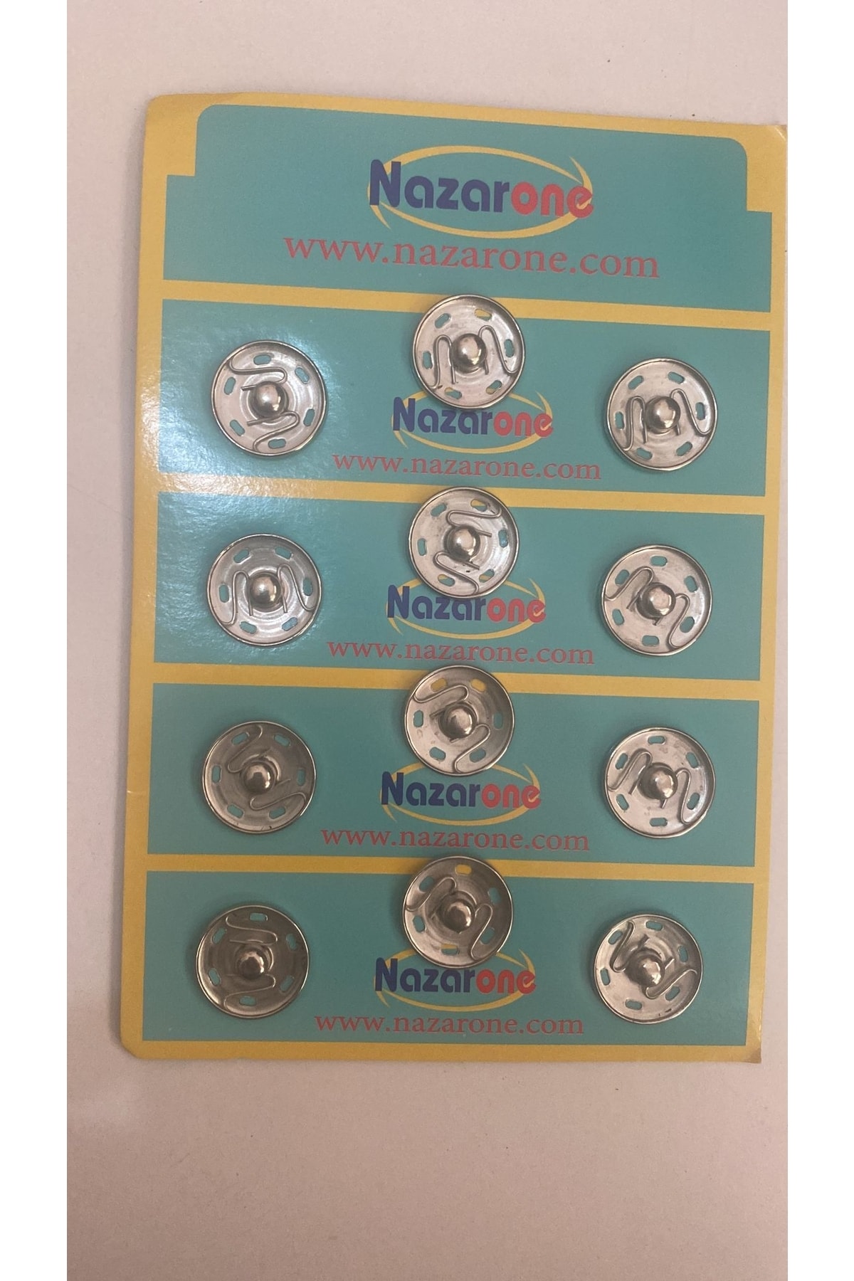 Demir Çıtçıt 21mm Gümüş- 12 Adet