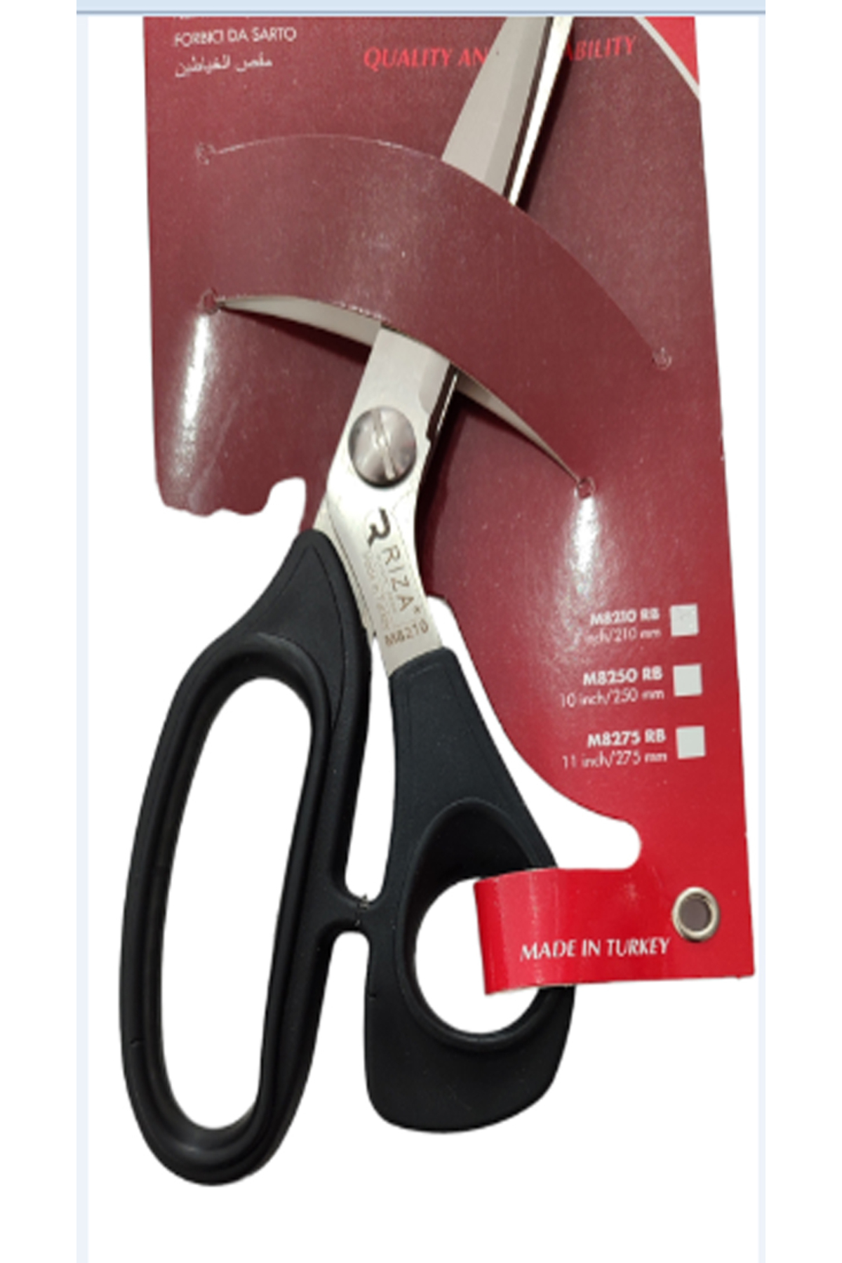 RIZA MAKAS 8inch 8210 KUMAŞ KESİM MAKASI