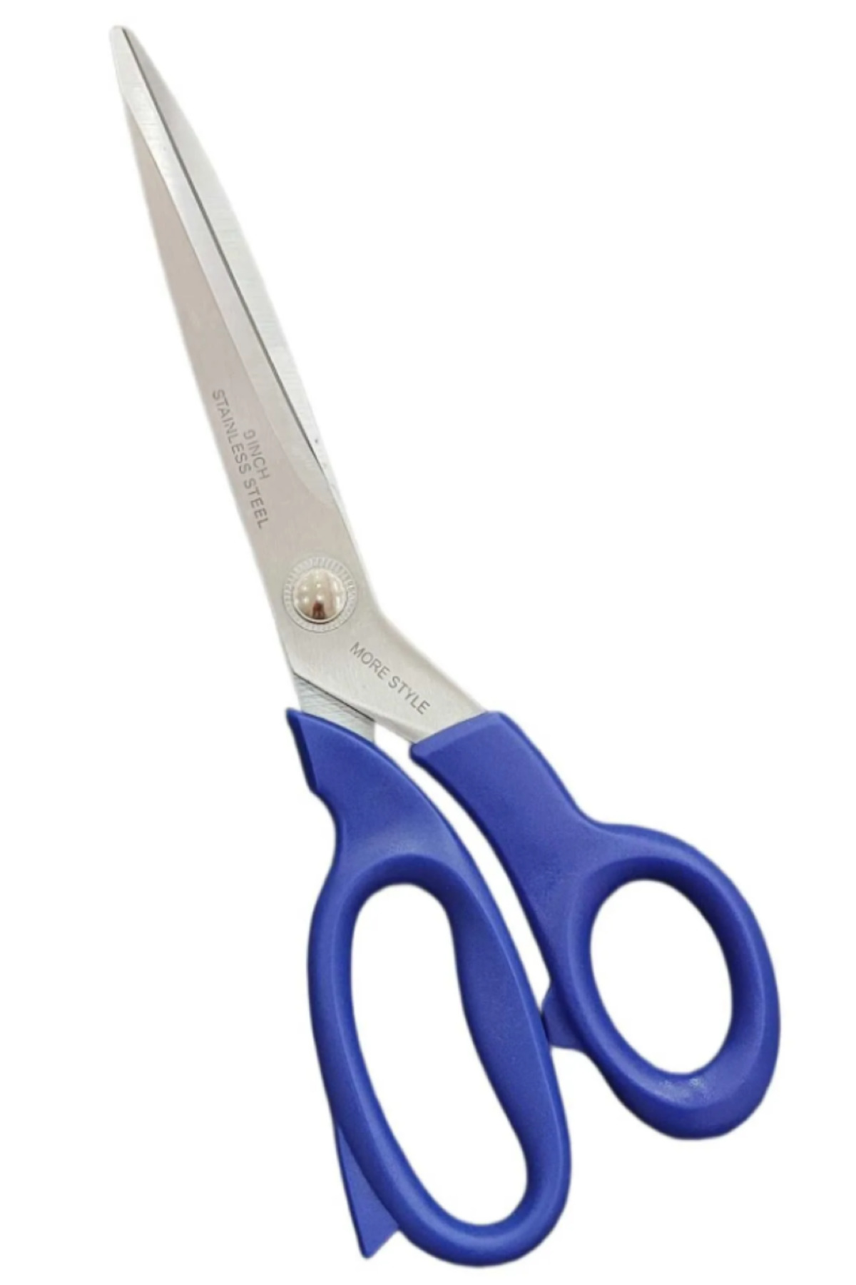 MORESTYLE 2090-9-9 İnç Kumaş Kesim Makası Mavi Saplı