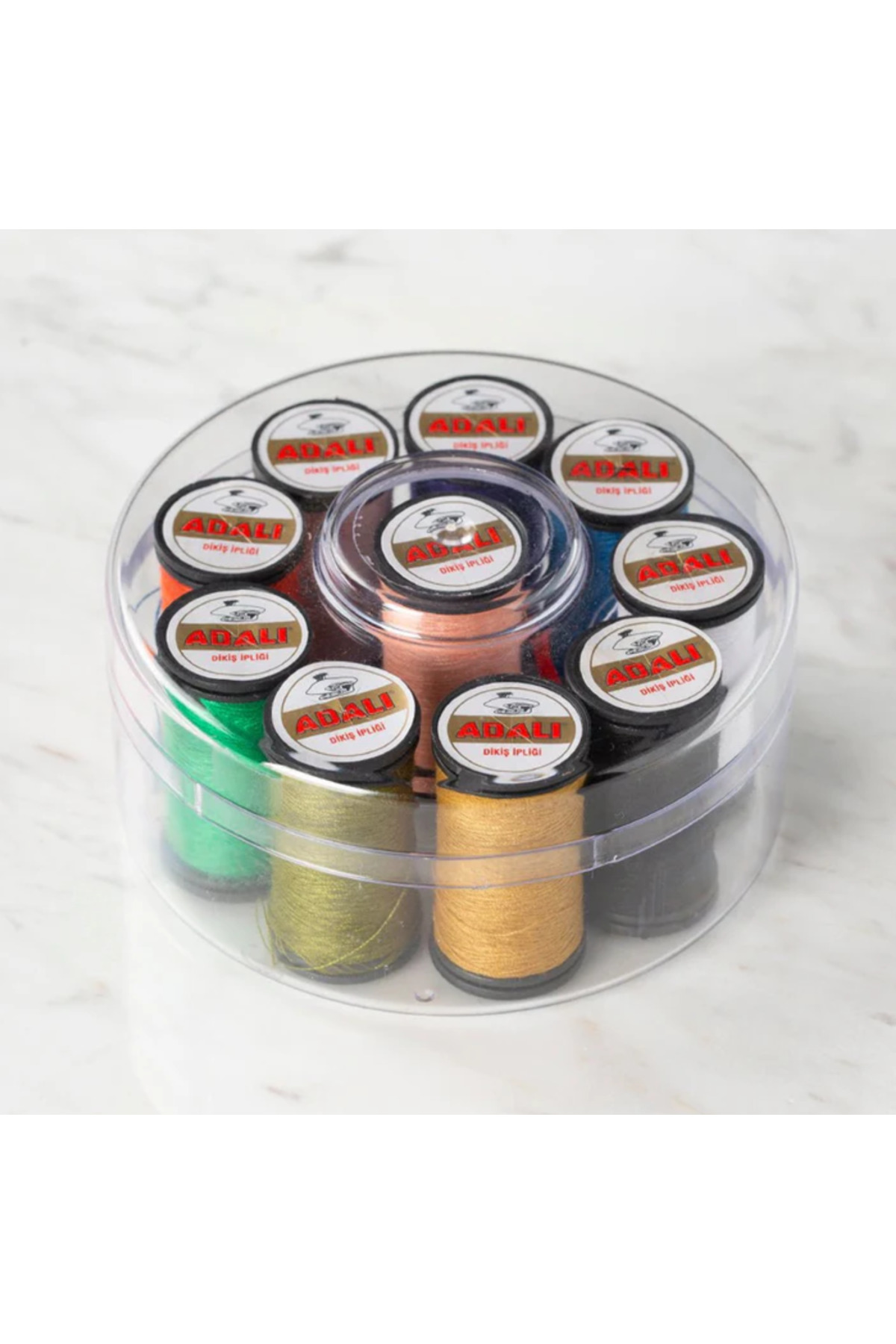 ADALI Dikiş İplik Seti 10 Renk Dikiş İplik Kutusu