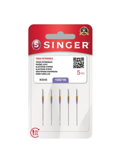 SINGER Dikiş Makinesi Iğnesi Penye-jarse 2045- 100/16 Numara