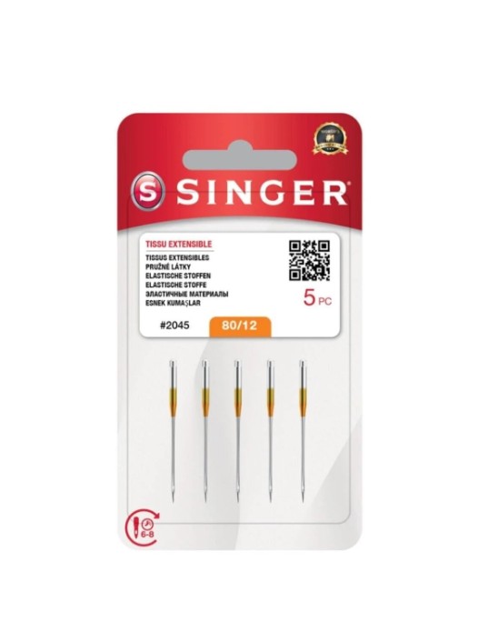 SINGER SINGER Dikiş Makinesi Iğnesi Penye-jarse 2045- 80/12 Numara